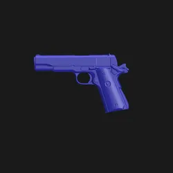 COLT 1911 MKIV Series 70 full size 45 ACP - Real Size 3D Scan High Quality Gun Mold