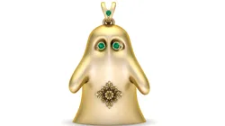 Cute Ghost Charm Pendant 3D Print Model in Pendants 640104