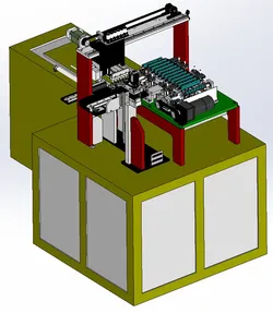 Dry electrode EDM production equipment SolidWorks