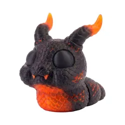 FlexiSlugs Lava Dragon - Flexi Articulated Chibi Slug STL