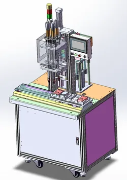 Four axis locking screw machine SolidWorks