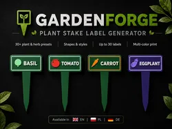 GardenForge - Plant Stake Label Generator - Free 3D Print Model