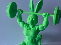 Gym bunny decoration - Free 3D Print Model