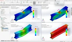 I-Beam Static Structural Analysis – SolidWorks Simulation