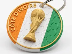 Ivory Coast World Keychain - Free 3D Print Model
