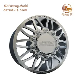 JTX FRONT MONARCH DUALLY WHEEL 3D Print Model in Automotive 641127