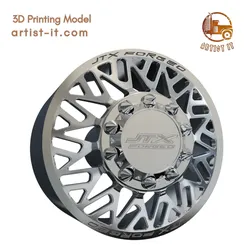 JTX FRONT TRIAD DUALLY WHEEL 3D Print Model in Automotive 641136