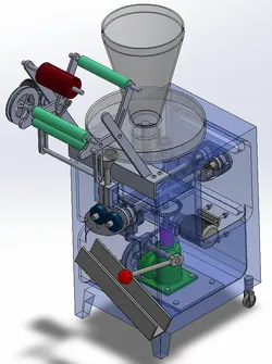 Liquid automatic packaging machine SolidWorksCAD