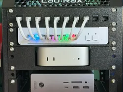 Mac mini M4 10in rack tray 1 1/3U - Free 3D Print Model