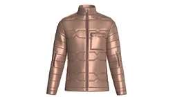 Men Cyber Bronze Puffer Jacket