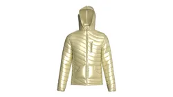 Men Metallic Hooded Puffer Jacket