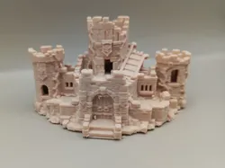 Miniature Ruined Castle - Free 3D Print Model