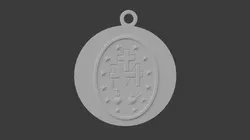 Miraculous Medal - For 3D Print 3D Print Model in Coins and Badges 640552