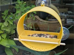 Modern Minimalist Circular Window Bird Feeder - Free 3D Print Model