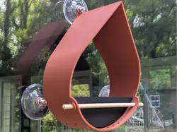 Modern Minimalist Raindrop Window Bird Feeder - Free 3D Print Model