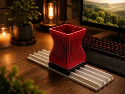 Moku – Modern Ribbed Organizer - Free 3D Print Model