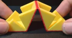Multi-Material hinged Roll-Up Box experiment.. TPU / PLA
