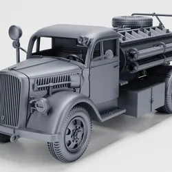 Opel Blitz 3.6 Luftwaffe Fire Truck (Germany, WW2)