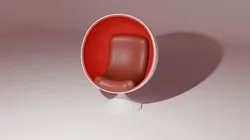 Retro-Futuristic Ball Chair - Mid-Century Modern