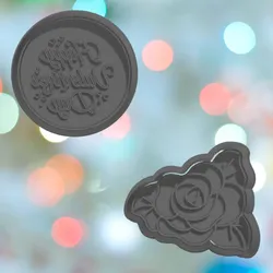 Rose Platter Cookie Cutter Set
