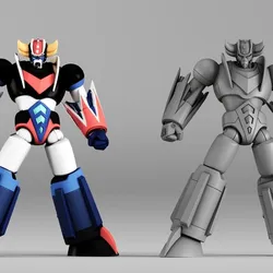 S00002 UFO Robo Grendizer Mecha Robot Figurine 3D Print Model