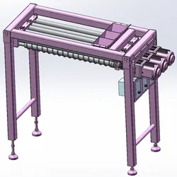 Screw feeding device SolidWorks