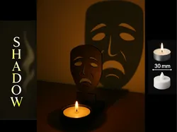 Shadow Art - Theatrical Mask - Free 3D Print Model
