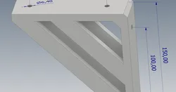 Shelf bracket 150 mm