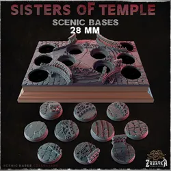 Sisters of Temple - Scenic Bases (32mm Bases)