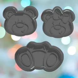 Sitting Bears Cookie Cutter Set