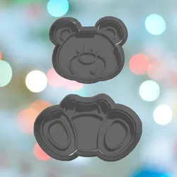 Sitting Boy Bear Cookie Cutter