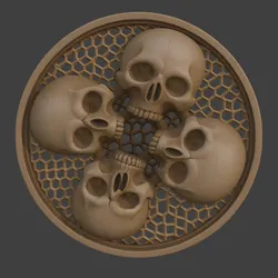🦴 Skullies Vent Grill / Book Cover Decor
