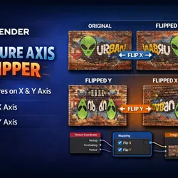 Texture Axis Flipper for Blender