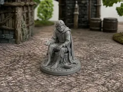 Townfolk - Begger -  DND miniature - Free 3D Print Model