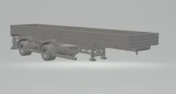 Trailer flatbed 2axles guerra br 3D Print Model in Vehicle 641031