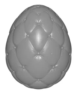 Tufted Easter Egg | Puffy Cushion Style Egg Decor | Quilted Spring Home Accent