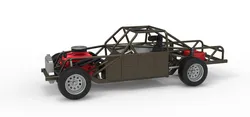 Vintage Dirt Modified stock car Base Version 7 Scale 1 to 25 3D Print Model in Vehicle 639856