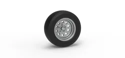 Wheel of Dirt Modified stock car V3 Scale 1 to 25 3D Print Model in Vehicle 639864