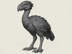 Wild Jurassic Bird Dromornis 3D Print Model in Animals 640637
