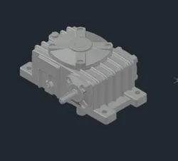 WPX Worm Gear Speed Reducer Gearbox 3D Model | AutoCAD Design
