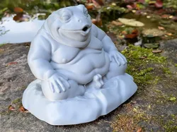 Zen Frog statue - Free 3D Print Model