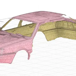 1985 audi 4000s 3D scan. Scan is 3/4 complete