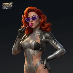 Candy Pop Art Futuristic Model - Stylish Character Figure STL