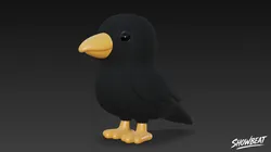 Cartoon Plush Crow