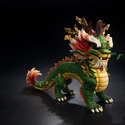 Chinese New Year Dragon 3D Print Statue – Lucky Feng Shui Dragon Figurine – Lunar New Year Decor – Zodiac Dragon Collectible