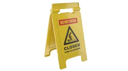 Closed For Cleaning Sign