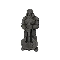Dwarf Statue - 3D Model