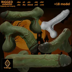 Fantasy Halloween Spooky Orc Penis Rigged