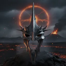 Lord of the Rings Dark Helmet Mask - Sauron Inspired 3D Printable Mask (Fan Art)