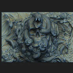 Snake medal3 or serpent mamba anaconda venum python poison demon